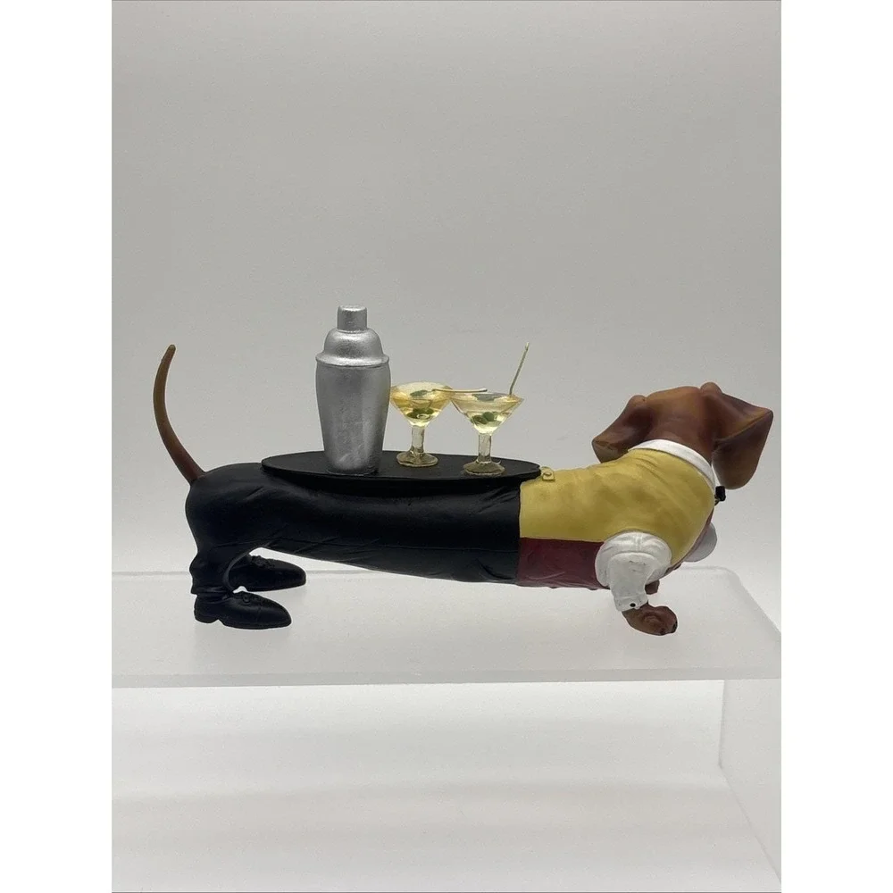 Westland Hot Diggity Dog #16502 Cocktail Weiner Dachshund Server Waiter W/Box